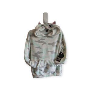 Star Ride Camo Cat Hoodie Soft & Cozy Girls Size M